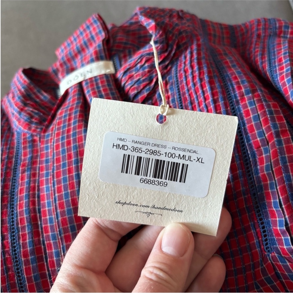 DOEN Rossendale Plaid NWT Ranger Dress Women’s Size XL - Picture 5 of 6